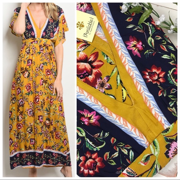 *LAST 2* Wildflower Boho Prairie Maxi - Picture 7 of 8